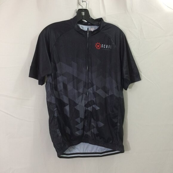 GCRFL Cycling Biking Shirt Bike NWOT Gray/Black Full Zipper 4 Pockets Size XL - Picture 1 of 4